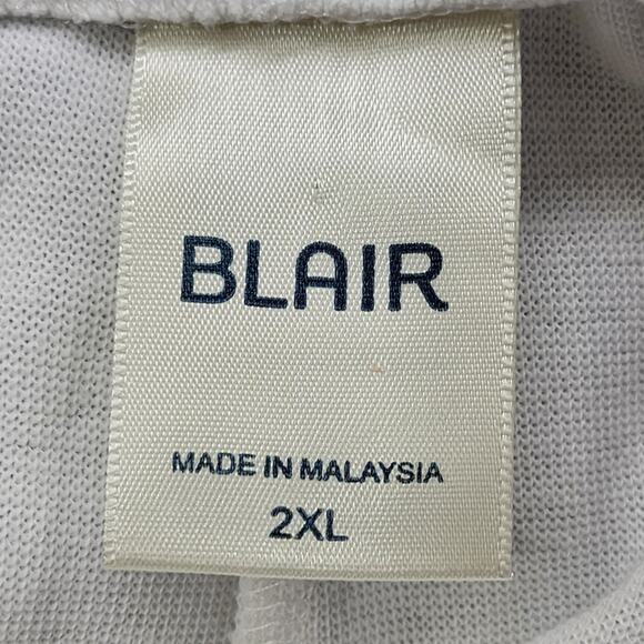 Vintage Blair Pants Womens 2XL White Pull On Ankle Legging Skinny Casual Stretch - Picture 3 of 9